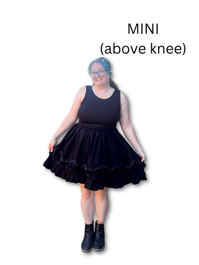Adjustable Drawstring Skirt