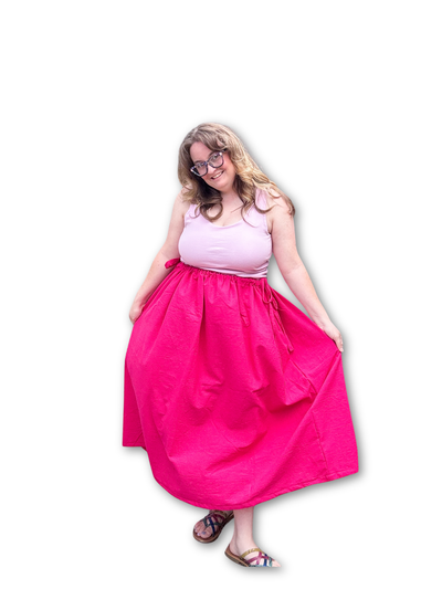 Adjustable Drawstring Skirt