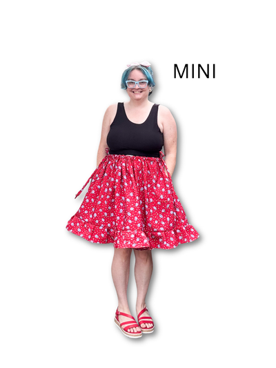 Adjustable Drawstring Skirt