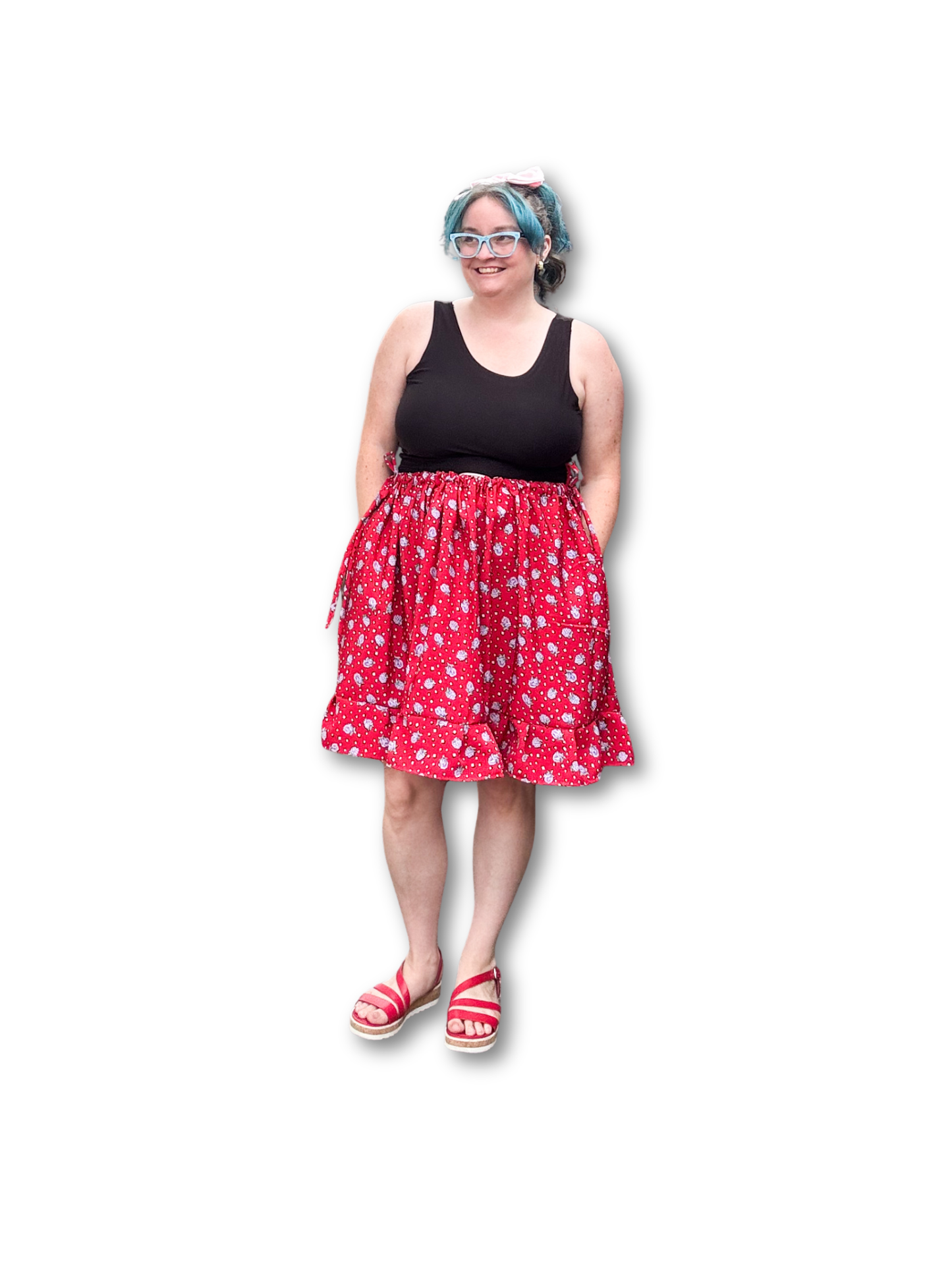 Adjustable Drawstring Skirt