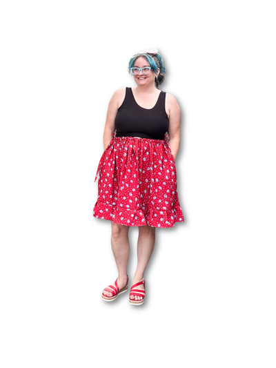 Adjustable Drawstring Skirt