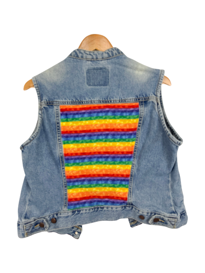 Upcycled Denim Vest