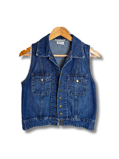 Upcycled Denim Vest