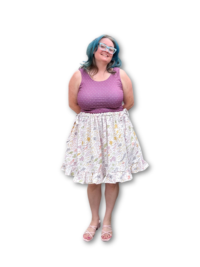 Adjustable Drawstring Skirt