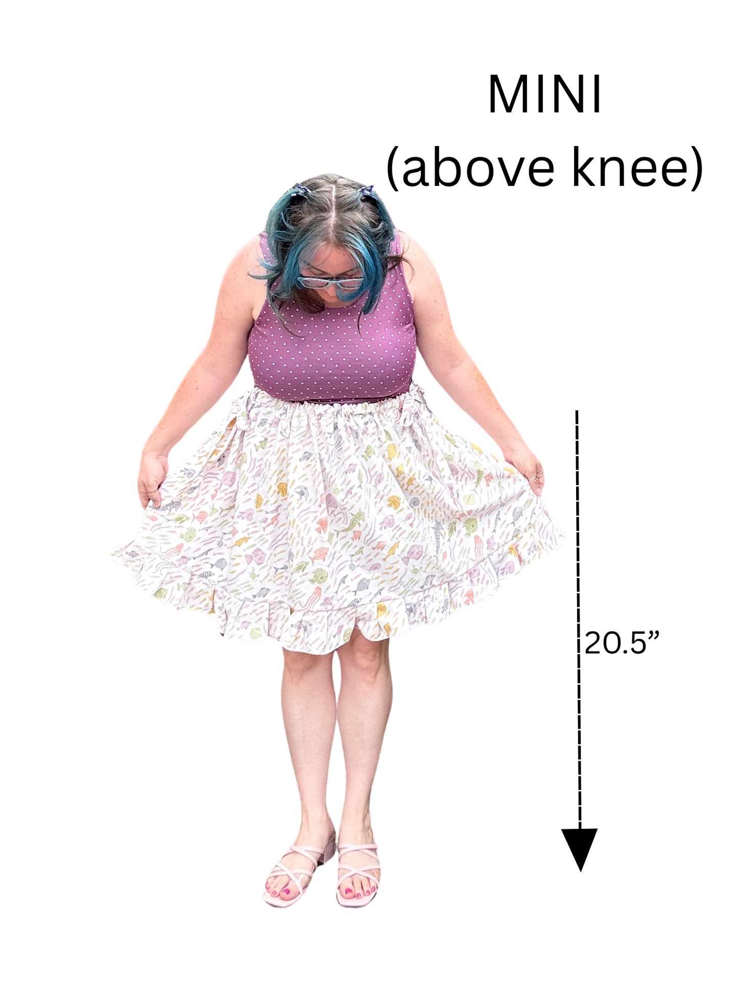 Adjustable Drawstring Skirt
