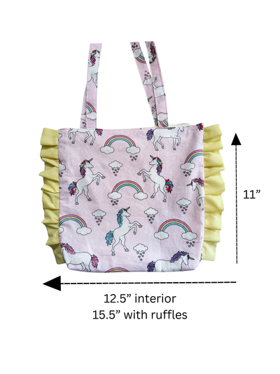 Ruffle Tote Bag