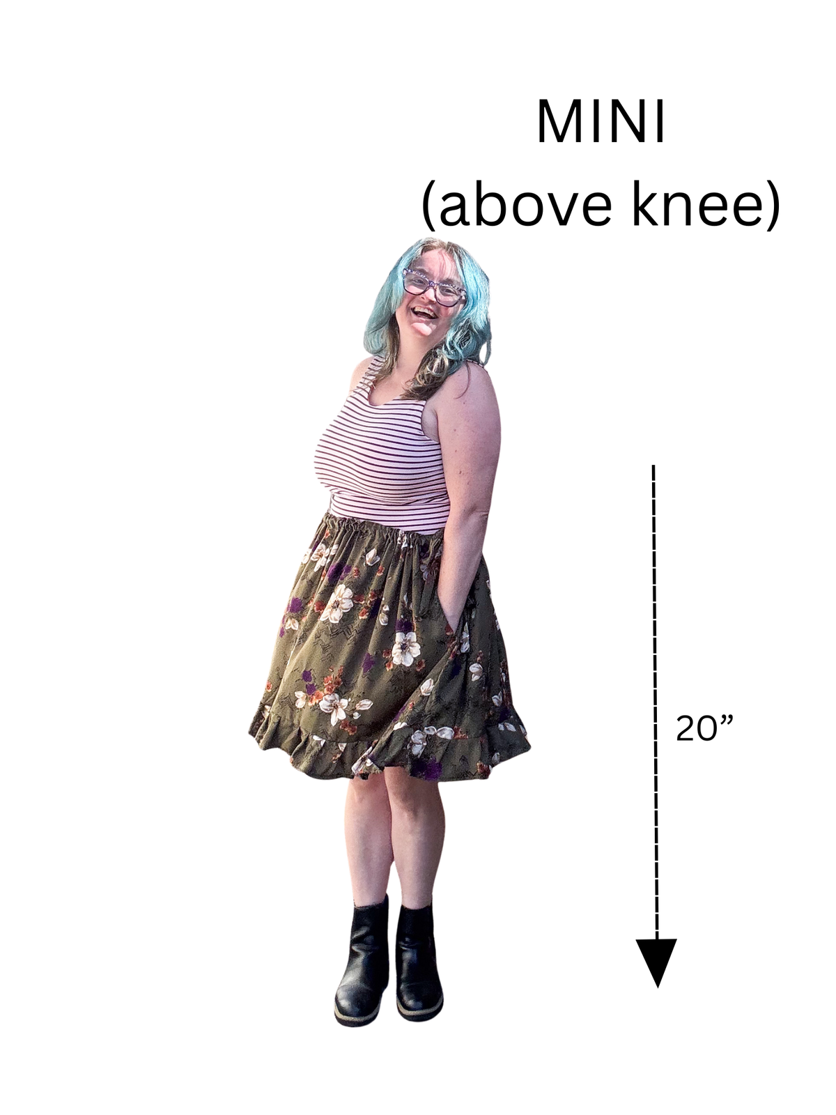 Adjustable Drawstring Skirt