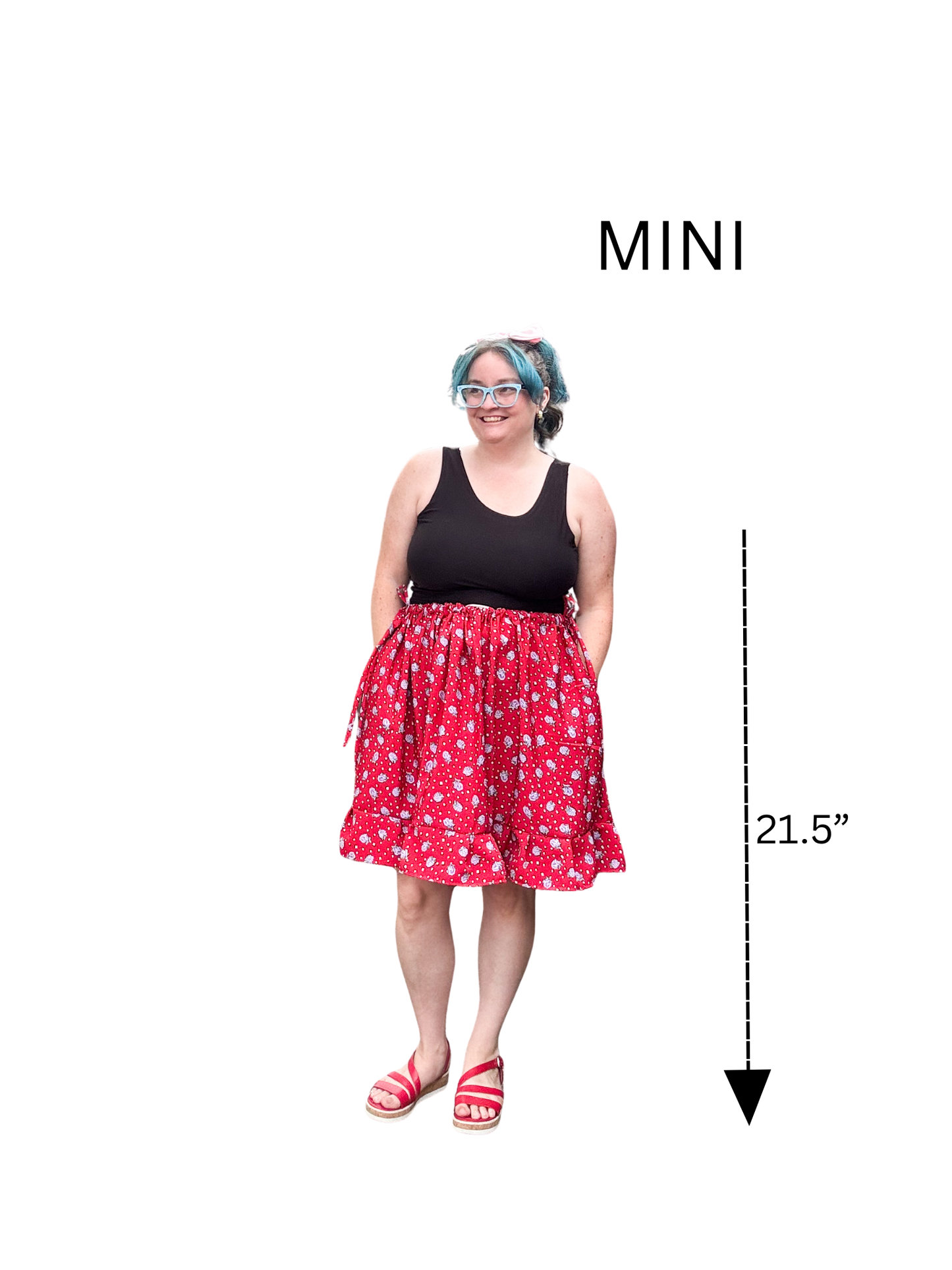Adjustable Drawstring Skirt