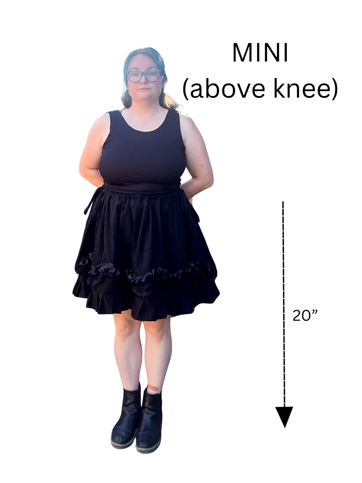 Adjustable Drawstring Skirt