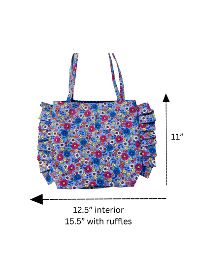Ruffle Tote Bag