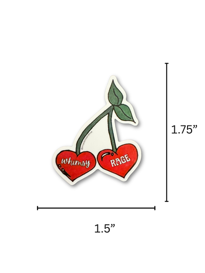 Chaos Cherries Mini Sticker