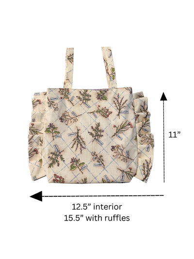 Ruffle Tote Bag