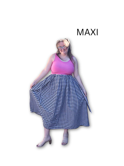 Adjustable Drawstring Skirt