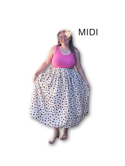 Adjustable Drawstring Skirt