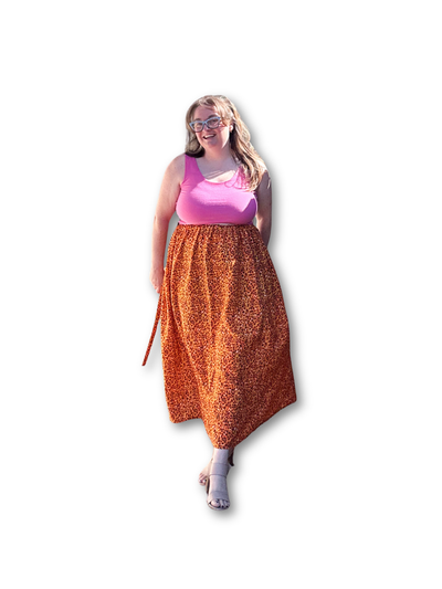 Adjustable Drawstring Skirt