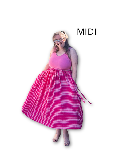 Adjustable Drawstring Skirt