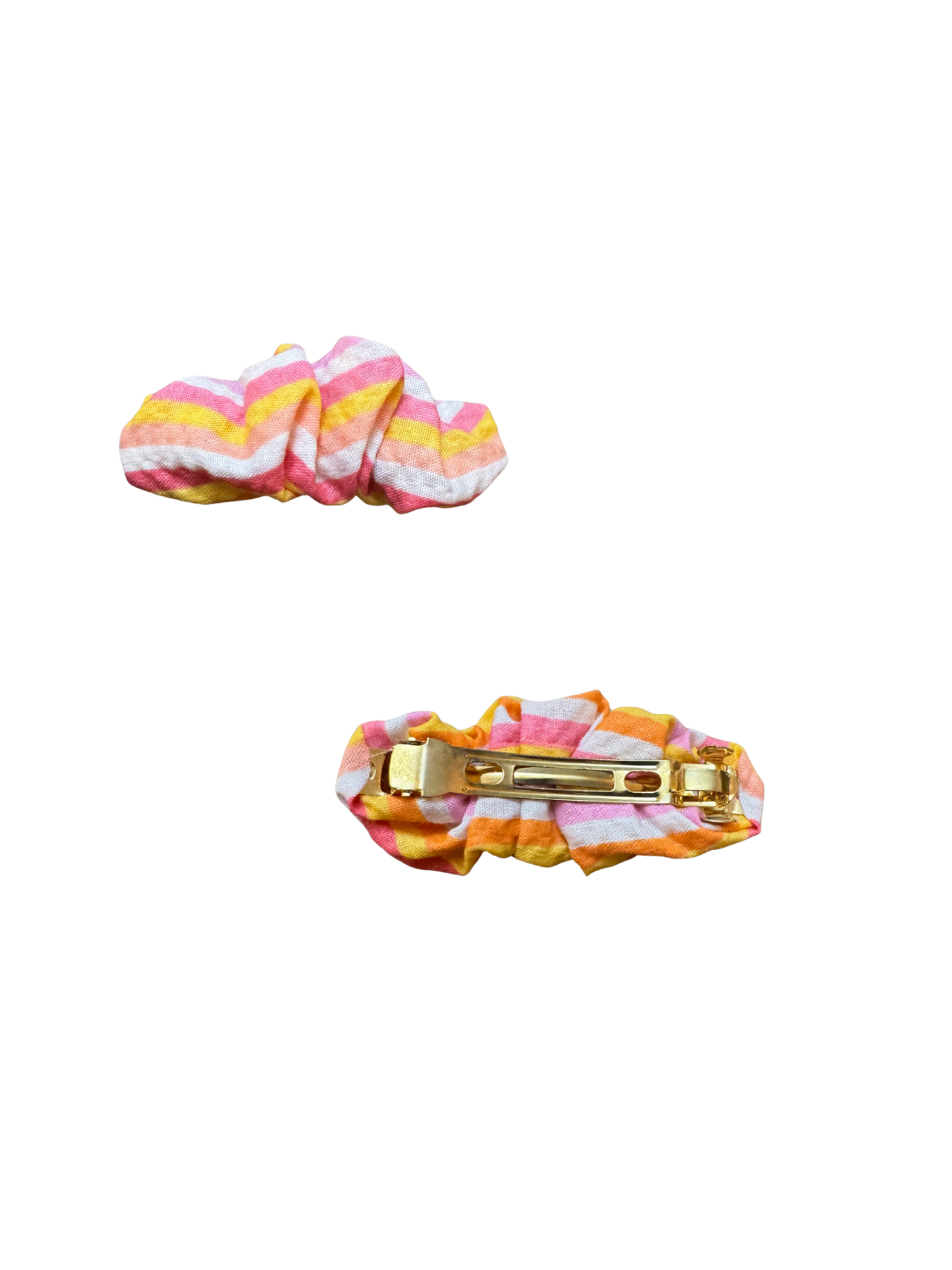 Scrunchie Barrette Pairs