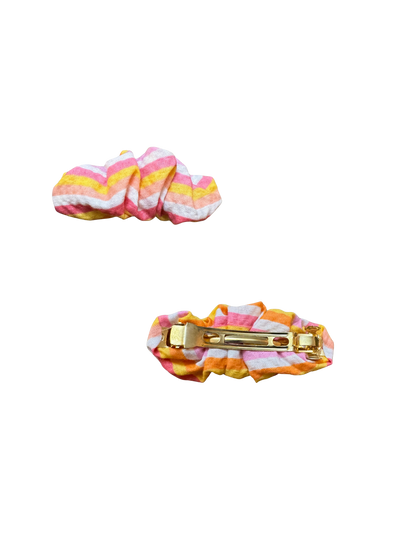 Scrunchie Barrette Pairs