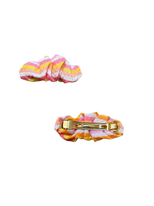 Scrunchie Barrette Pairs