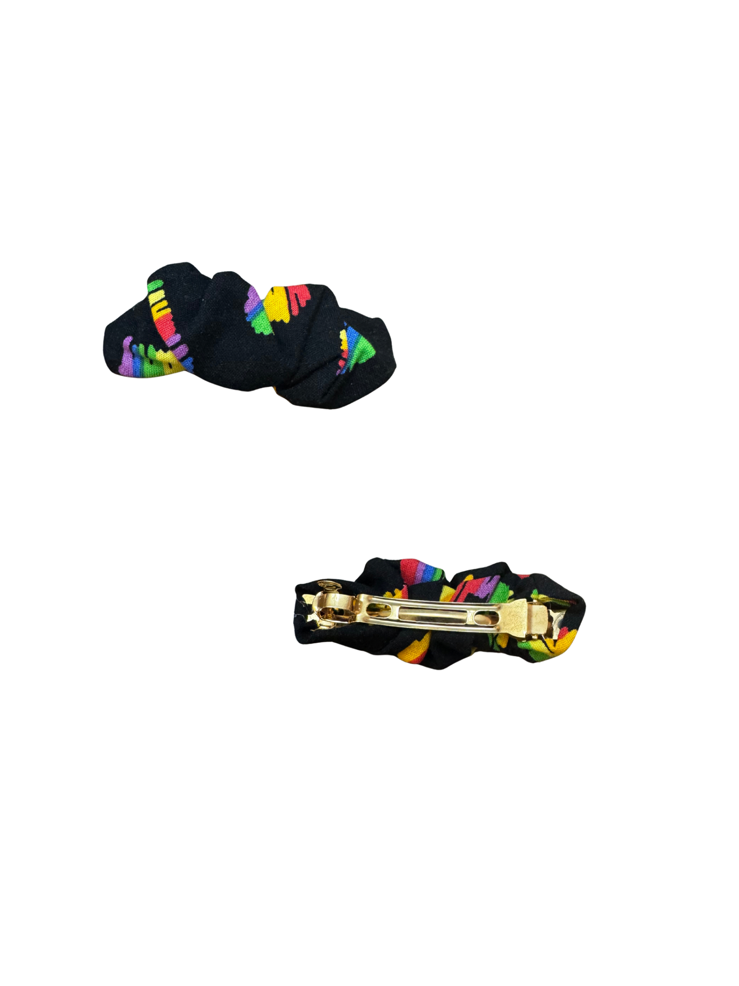 Scrunchie Barrette Pairs