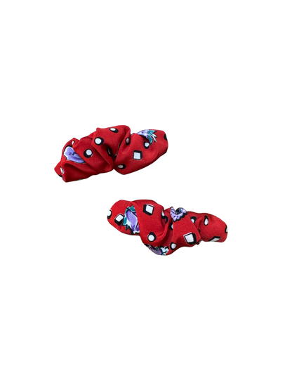 Scrunchie Barrette Pairs